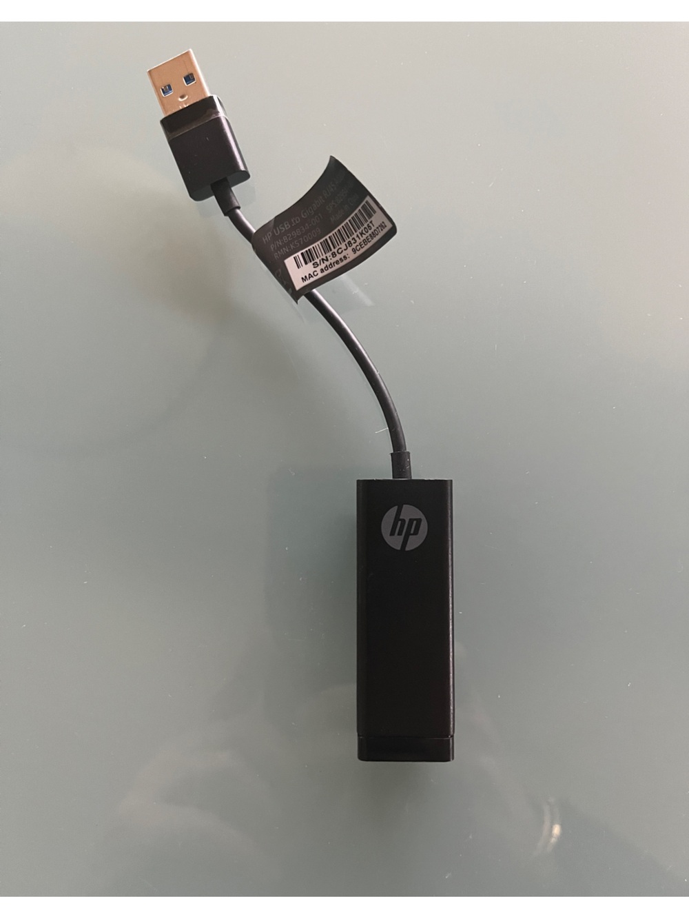 HP USB to Gigabit RJ45 Adapter Ethernet 829834-001 | KS70009 SPS 829941-001